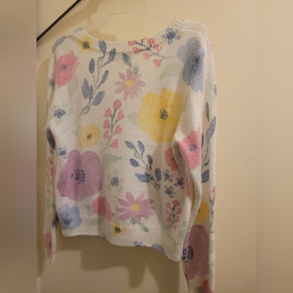 Floral Patterned Sweater - Multicolor - Picture 2 of 4